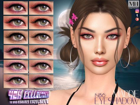 Soft glitter eye makeup in 16 colors - HQ Compatible. Soft Glitter Eye Makeup, Eyeshadow Euphoria, Sims 4 Cc Eyeshadow, Glitter Eye Makeup, Glitter Eye, Glitter Eyes, Sims 4 Cc, Maxis Match, The Sims Resource