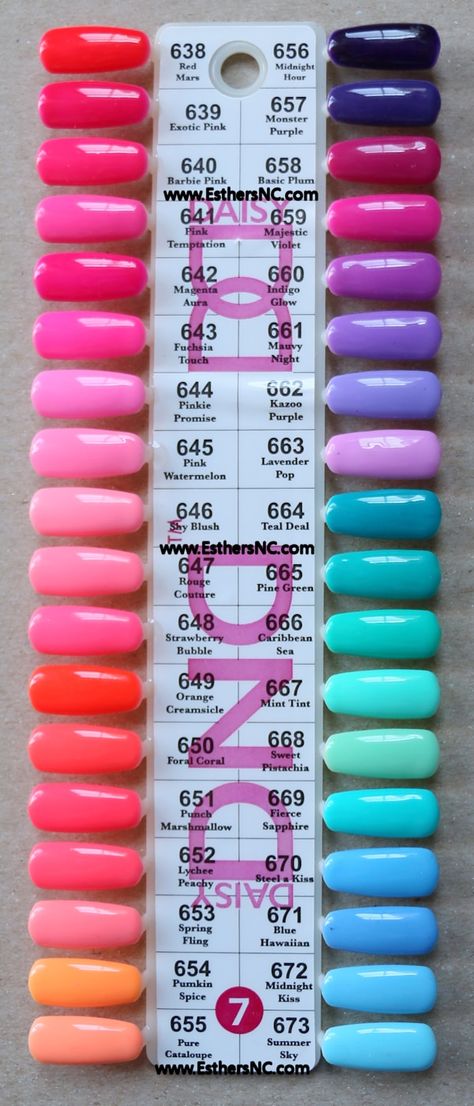 Daisy Gel Nail Polish Swatches Daisy Nail Polish Colors, Dnd Polish Swatches, Daisy Gel Polish Colors, Dnd Gel Polish Swatches, Dnd Daisy Gel Polish Colors, Dnd Nail Colors Gel Polish Swatches, Dnd Gel Nail Polish Ideas, Dnd Pastel Colors, Dnd Gel Swatches