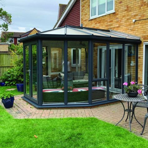 Painted Upvc Conservatory, Upvc Conservatory Makeover, Conservatory Renovation, Conservatory Ideas, Painting Services, Spray Painting, House Stuff, Spray Paint, Windows And Doors