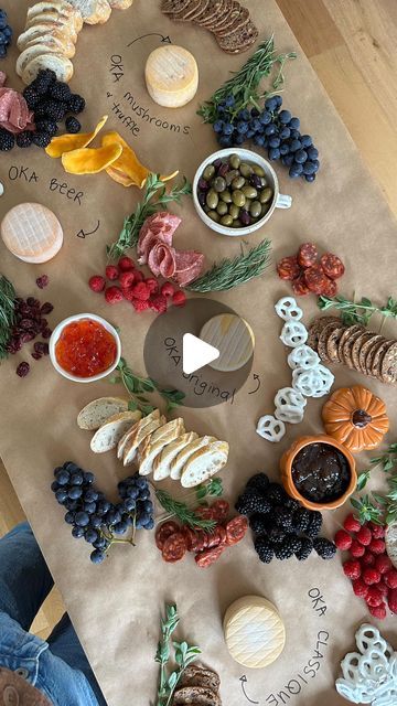 Sabrina Stavenjord on Instagram: "This is your sign to turn your island into a grazing table. 🧀✨ @FromageOKACheese has been around for over 139 years and a must anytime I’m building a cheese board. I always make sure to include different flavours and textures, leaving some rind on and some rind off (yes you can eat the rind!) 

While I’m a rind off kind of a girl, I can totally appreciate the texture and taste of the iconic OKA rind. Are you #OKASideRindOn or #OKASideRindOff? Click the link in my bio to cast your vote and save $1 on your next OKA purchase! #ad" Kitchen Island Charcuterie Board, Island Charcuterie Board, Island Charcuterie, Charcuterie Board Display, Grazing Table, Grazing Tables, To Cast, Charcuterie Board, Cheese Board