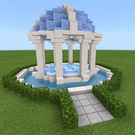 524 Likes, 6 Comments - Claire1593 (@clairel593) on Instagram: “I spent way more time on this than I thought I would. But I finally got it done. Here’s my…” Ice Biome Minecraft Builds, Ice House Minecraft, Minecraft Ice Builds, Minecraft Ice Castle, Minecraft Water House, Minecraft Gazebo, Minecraft Kale, Minecraft Greenhouse, Minecraft Shops