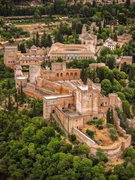 Historical Archeology, Architecture, Art & Culture | The Alhambra Palace in Granada, Spain, is a breathtaking testament to Moorish architecture and culture | Facebook Alhambra Spain, Architecture Photography Buildings, Palace Architecture, Moorish Architecture, Castle Estate, Alhambra Palace, Alhambra Granada, Granada Spain, Spain And Portugal