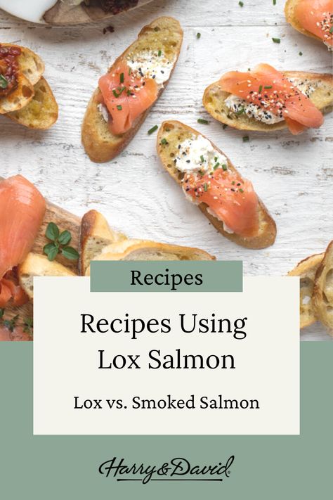 Searching for recipes using lox salmon, but wondering the differences to lox vs salmon? We detail the differences in our latest post. Try some of these smoked fish recipes this week. Lox Recipes Dinners, Lox Recipe Dinners, Lox Recipe Lunch, Recipes Using Lox Salmon, Salmon Lox Ideas, Salmon Lox Recipe, Lox Recipes, Smoked Fish Recipe, Lox Recipe