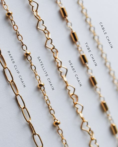 "✦ N E W ∙ S T Y L Y E S ∙ A V A I L I B L E ✦ Our custom chain necklace is a dainty delicate gold necklace that is perfect for everyday wear. Add a subtle hint of sparkle to your neck with this minimalist layering necklace that is a staple of gold layering chain necklaces for women. Plus, it's are hypoallergenic, tarnish free, and waterproof; you can wear them to the pool or gym and they won't tarnish. (This listing is for ONE delicate bracelet in chain of your choice.) H O W ∙ T O ∙ O R D E R Custom Chain, Dainty Chain Necklace, Delicate Gold Necklace, Crystal Point Necklace, Permanent Jewelry, Chain Heart, Dainty Chain, Heart Chain, Gem Ring