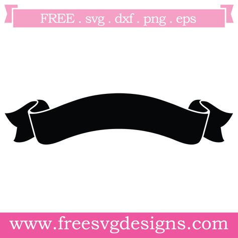 Ribbon Silhouette, Banner Svg, Banner Ribbon, Tool Logo, Ribbon Vector, Free Svg Files For Cricut, Ribbon Svg, Bachelorette Tshirts, Logo Shapes