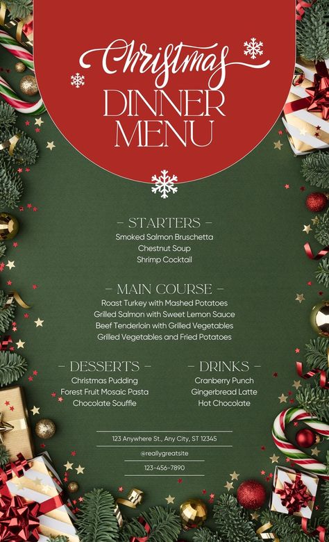 Christmas Menu Background, Christmas Food Menu Design, Xmas Menu Design, Christmas Dinner Menu Design, Christmas Menu Design Ideas, Christmas Menu Ideas, Christmas Menu Design, Christmas Menu Template, Christmas Catering