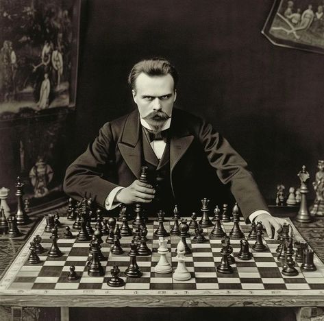 Friedrich Nietzsche, Chess, Instagram