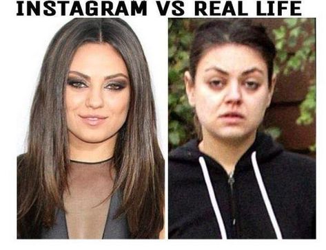 Mila Kunis | Instagram vs. Reality | Know Your Meme Instagram Vs Real Life, Memes In Real Life, Relationship Memes, Life Memes, Funny Relationship, Know Your Meme, Laughing So Hard, Funny Faces, Best Memes