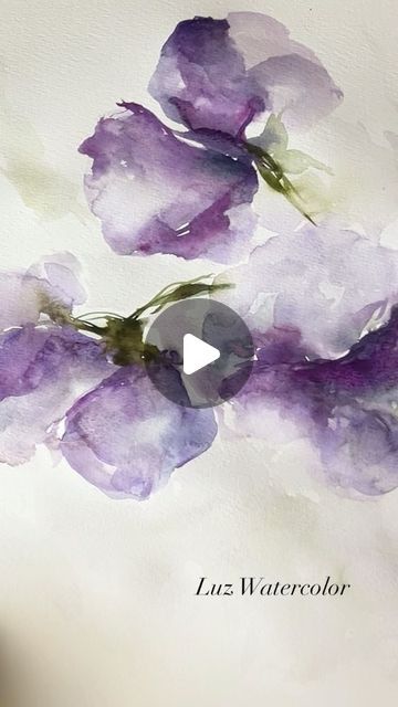 Watercolor Painting Videos, Watercolor Videos Tutorial, Watercolor Art Videos, Watercolor Flower Tutorial, Fabric Painting Tutorial, Abstract Watercolor Tutorial, Abstract Watercolor Paintings Tutorials, Watercolor Portrait Tutorial, Simple Watercolor Flowers