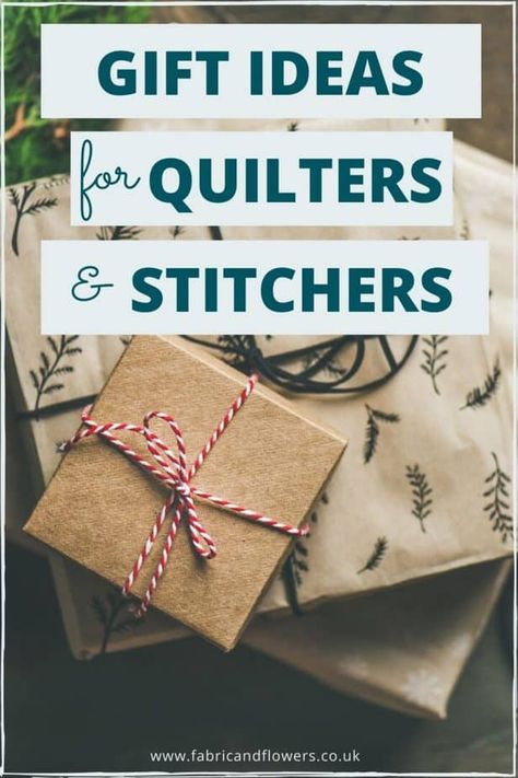 Gift Ideas for Quilters & Stitchers that aren't just fabric and thread! Treat your loved ones to these fabulous sewing-themed gifts. Sewing Gift Ideas For Friends, Gift For Sewing Friend, Textile Gift Ideas, Gifts For Sewing Lovers, Quilt Retreat Gifts Easy Diy, Gifts For Quilters Ideas, Gift Ideas For Quilters, Small Quilted Gifts To Make, Quilted Gifts To Make Ideas