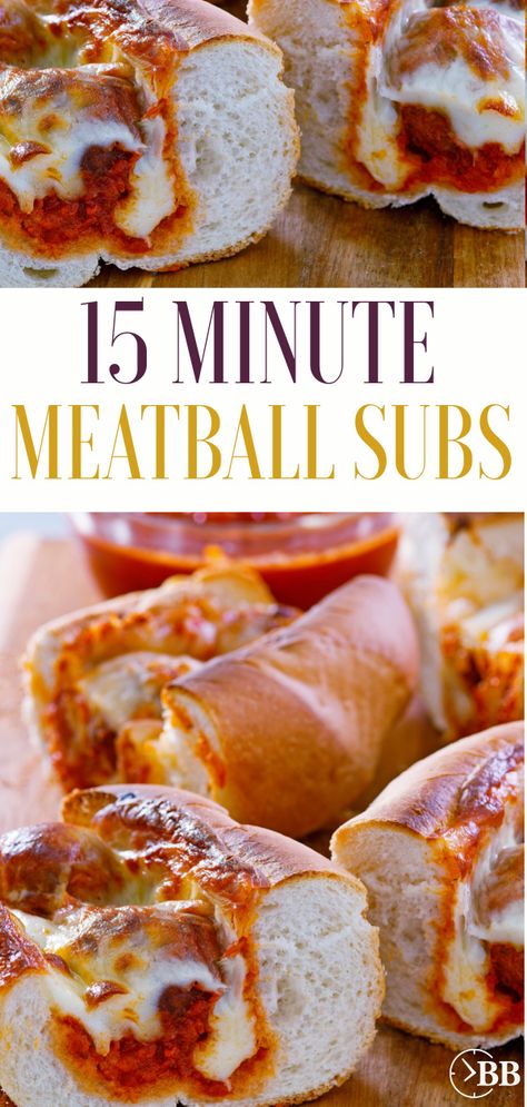 Easy Meatball Subs, Baked Meatball Subs, Quick Meatballs, Frozen Turkey Meatballs, Frozen Italian Meatballs, Meatball Sandwich Recipes, Cooking Frozen Meatballs, Meatball Sub Sandwiches, Frozen Meatball Recipes