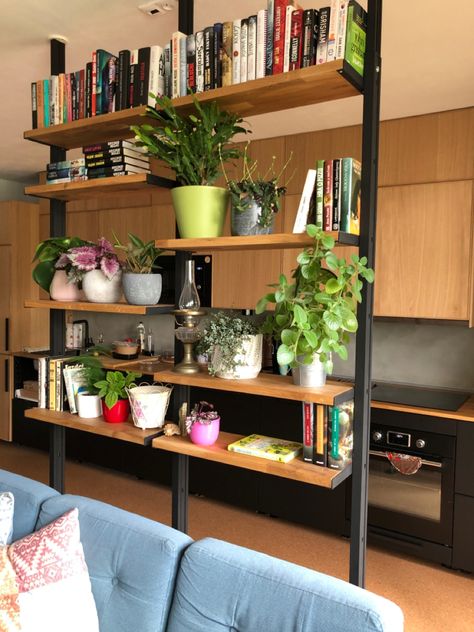 #ikeahacks #Elvarli #DIY #dividingplants #dividing #flowers #bookshelves #oak #woodworkingideas #corks Ikea Elvarli Room Divider, Elvari Ikea Hacks, Bookshelves Divider, Elvarli Room Divider, Elvarli Ikea Hack, Elvarli Ikea Ideas, Shelf Room Divider Ideas, Ikea Hack Room Divider, Rooms With Books