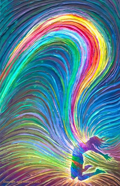 Three Days Left To Get Your Free Energy Print Rhythm Art, Spiritual Paintings, Prophetic Art, Energy Art, Soyut Sanat Tabloları, Principles Of Design, Arte Inspo, Rainbow Art, Visionary Art