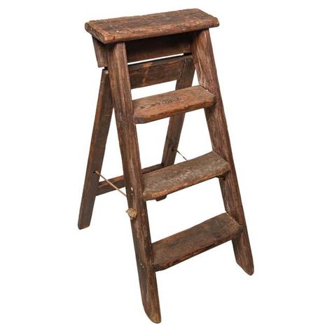 Antique and Vintage Ladders - 190 For Sale at 1stDibs | antique library ladder, vintage library ladder, antique library chair ladder Ravenclaw Room, Library Ladders, Antique Ladder, Antique Library, Chestnut Wood, Library Ladder, Vintage Ladder, Library Chair, Old Library