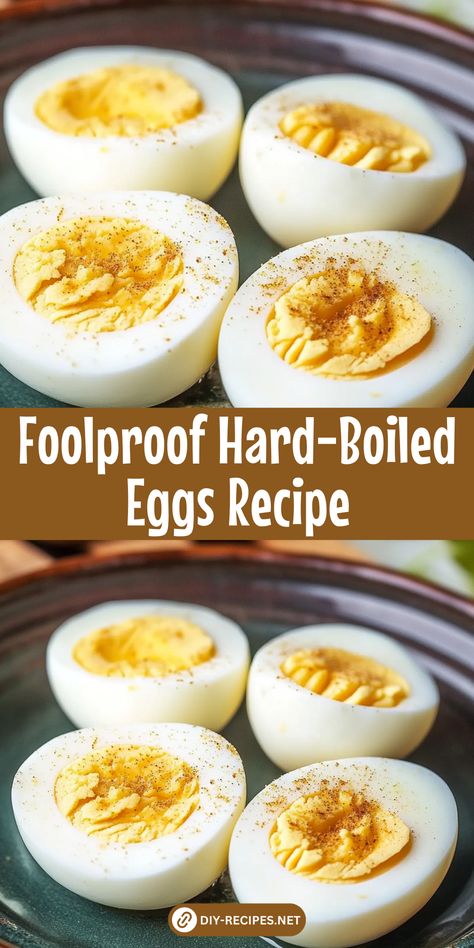 This foolproof hard-boiled eggs recipe guarantees perfect results every time. Follow these easy steps for perfectly cooked eggs! Steaming Eggs Hard Boiled, Best Hard Boiled Eggs Easy Peel, Boiled Eggs Recipes Healthy, Hardboiled Egg Recipe, Perfect Hard Boiled Eggs Easy Peel, How To Make Hard Boiled Eggs, Hard Boiled Eggs Stove Top, Best Way To Boil Eggs, Best Hard Boiled Eggs