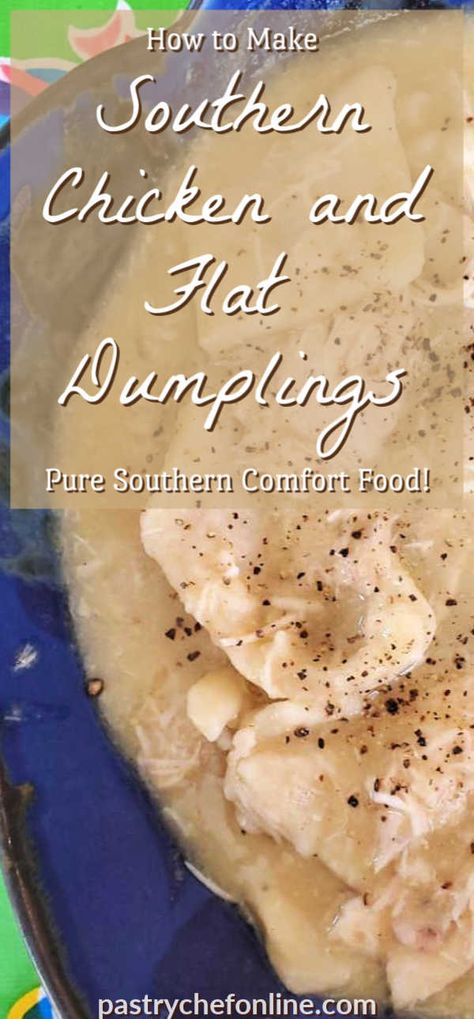 Flat Dumplings Recipe, Rolled Dumplings Recipe, Southern Chicken Stew, Chicken And Dumplings Southern, Southern Chicken And Dumplings, Chicken And Dumplin Recipe, Dumplin Recipe, Chicken And Pastry, Chicken Dumplings Recipe