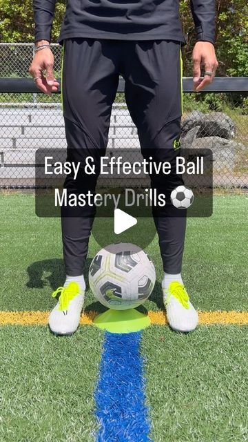 Dougy G on Instagram: "Easy & Effective Ball Mastery Drills ⚽️
.
.
Follow @dougy.gee for more ⚽️

#soccer #football #footballplayer #futbol #footballer #viral #soccerplayer #relatable #practice #training" Soccer Touches Drills, Soccer Finishing Drills, Soccer Ball Mastery Drills, Finishing Drills Soccer, Defender Drills Soccer, Football Drills, Soccer Drills, Football Training, Soccer Football