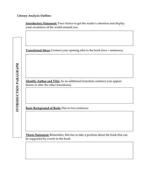 literary-analysis-outline by Diane  via Slideshare Persuasive Essay Outline, Argumentative Essay Outline, Book Analysis, Rhetorical Analysis Essay, Essay Outline Template, English 101, Literary Analysis Essay, Writing Conclusions, Literary Essay