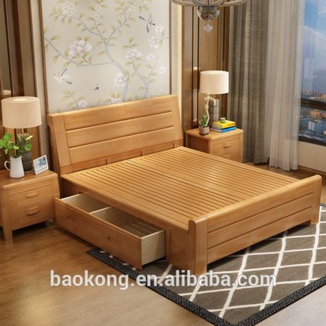 बेडरूम डिजाइन, Walnut Bedroom Furniture, Beautiful Bed Designs, Bed Designs With Storage, Walnut Bedroom, Simple Bed Designs, Box Bed Design, Double Bed Designs, Wood Bed Design