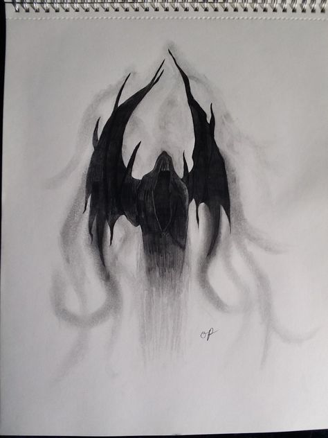 Demonic Drawings Sketches, Demonic Sketches, Drawings Of Demons, Demon Drawing Sketches Easy, Easy Creepy Drawing Ideas Dark Art, Dark Magic Drawing, Dark Draw Ideas Demons, Hell Drawing, Dark Fantasy Drawings