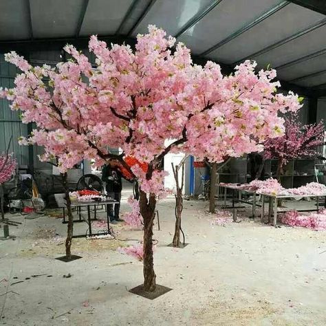 Blossom Tree Wedding, Tree Installation, Artificial Cherry Blossom Tree, Pink Blossom Tree, Church Wedding Decorations, Tree Centerpieces, Cherry Blossom Wedding, Artificial Trees, Cherry Blossom Flowers