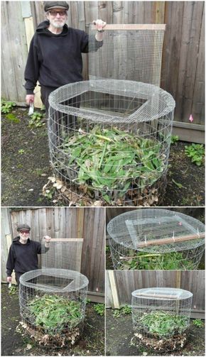 Do you have a compost bin? Do you even compost? If not, you’re missing out on a wonderful way to add nutrients to your gardening this spring. If you have never had a compost bin, now is definitely the time to start thinking about building one and I have just the list of 35 cheap and easy DIY... Diy Compost Bin, Best Compost Bin, Making A Compost Bin, Compost Bin Diy, Cattle Panels, Diy Compost, Hardware Cloth, Yard Waste, Garden Compost