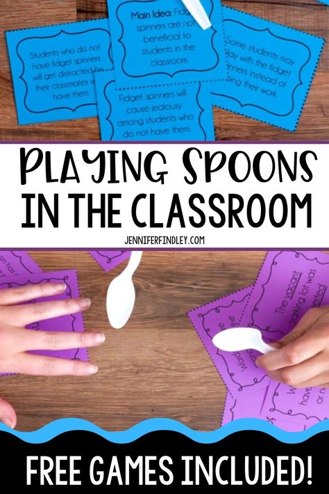 Need fresh resources for test prep and review games? Playing Spoons in the classroom is a great way to keep kids' engaged as they review everything from math to grammar. Grab the FREE review games in this post and make testing review hassle-free! Test Review Ideas, Staar Review Games, Main Idea Games, Test Review Games, Ela Classroom, Free Teaching Resources, Review Games, Classroom Games, Homeschool Planning