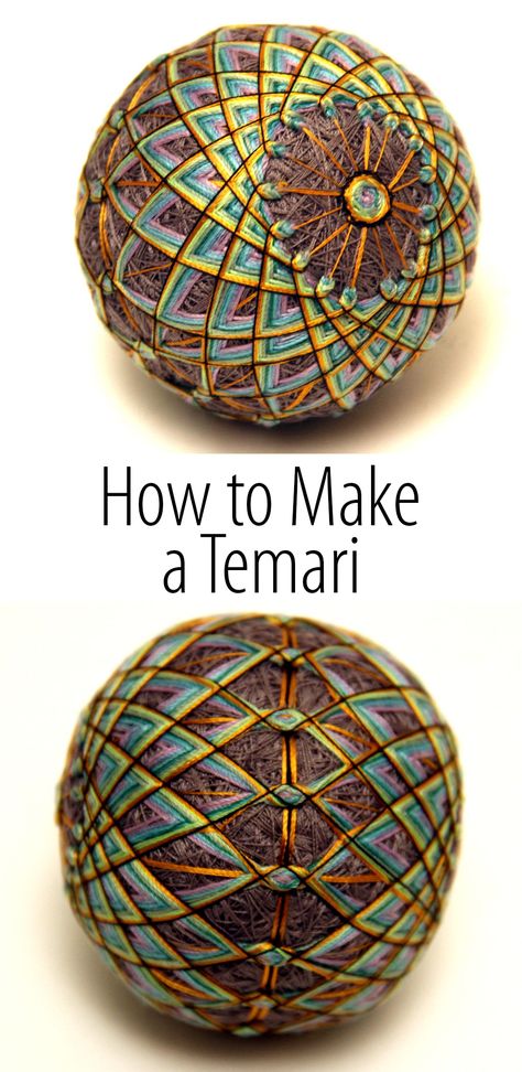 Temari Patterns, Temari Balls, Japan Crafts, Love Japanese, Viking Knit, Japanese Sewing, Piece Of Paper, Learn Crafts, Ornament Tutorial