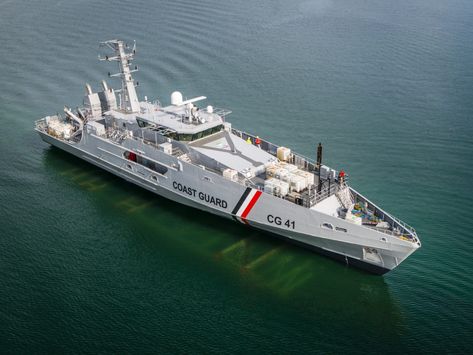 AUSTAL AUSTRALIA LAUNCHES FIRST OF TWO CAPE-CLASS PATROL BOATS FOR TRINIDAD AND TOBAGO COAST GUARD | Austal: Corporate Coast Gaurd, Coast Guard Helicopter, Coast Guard Boats, Coast Guard Ships, Utility Boat, Royal Australian Navy, Automotive Illustration, 4 December, Boats Luxury