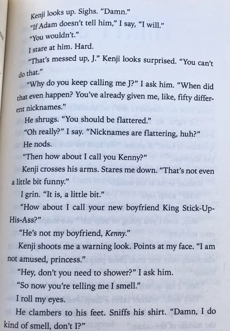 Kenji And Juliette Aesthetic, Aaron Juliette Kenji And Nazeera, Kenji Quotes Shatter Me Funny, Shatter Me Kenji And Juliette, Kenji And Juliette Quotes, Kenji And Juliette Fanart, Kenji And Nazeera Pages, Kenji And Juliette Friendship, Kenji Kishimoto And Juliette