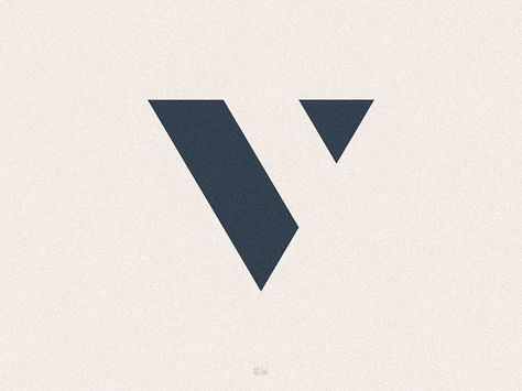 Letter "V" by Kareem Magdi #logo #mark #symbol #letterform #negativespace #monogram #minimal #geometric Geometric Typography, V Logo Design, V Tattoo, Logo Geometric, Geometric Logo, Letter V, Logo Mark, Logo Design Creative, Tech Logos