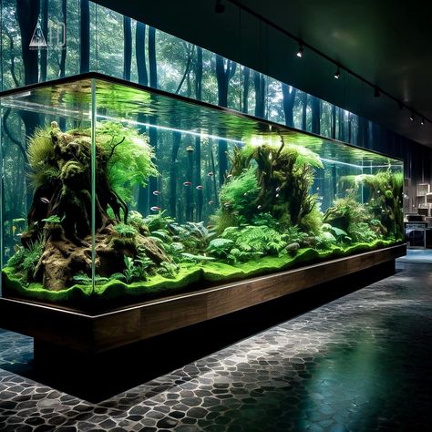 Aqua Infinity Design - AID Aquascape Design Ideas, Large Aquarium Ideas, Luxury Aquarium, British Colonial House, Aqua Scaping, Aquarium Garden, Big Aquarium, Amazing Aquariums, Aquascape Design