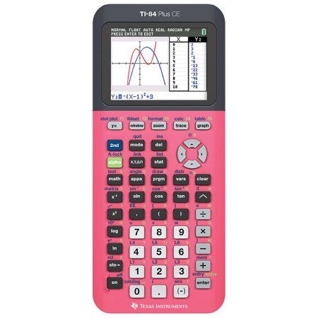 Texas Instruments Ti-84 Plus CE Graphing Calculator (Color: Assorted) Graphing Calculators, Sin Cos Tan, Math Apps, Color Graphing, Science Topics, Phone Service, Cute School Supplies, College Hacks, Graphing Calculator