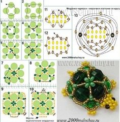 Bead Animals, 3d Beading, Seed Bead Crafts, Beaded Projects, Beadwork Tutorial, Art Perle, Beaded Brooches, Beading Patterns Free, Bead Tutorials