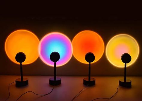 Apartment Mood Lighting, Sun Light Lamp, Bedroom Mood Lighting, Projection Lighting, Mood Lighting Bedroom, Led Mood Lighting, Sunset Projection Lamp, Rainbow Lamp, Led Projector Lights