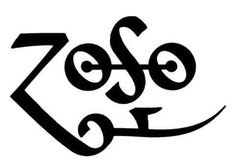 zoso Led Zeppelin Symbols, Led Zeppelin Logo, Led Zeppelin Iii, Led Zeppelin Live, Led Zeppelin Iv, Rasta Man, Album Sleeves, Metal Font, John Paul Jones