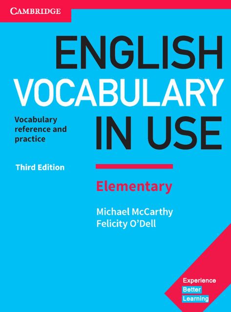 Elementary Books, Vocabulary Book, Cambridge English, Vocabulary Practice, Cambridge University Press, English Vocabulary Words Learning, Up Book, English Book, English Study