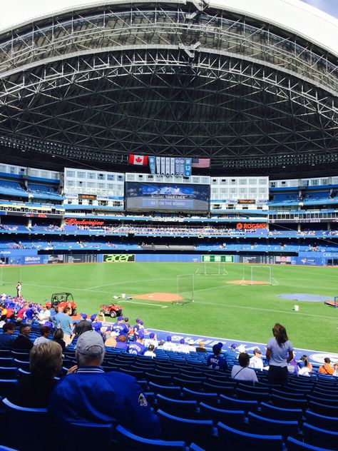 Rogers Center Toronto  Home of the Blue Jays Toronto Blue Jays Logo, Blue Jays Game, Toronto Home, Rogers Centre, Blue Jays Baseball, Baseball Stadium, Football Stadiums, Toronto Blue Jays, Blue Jays