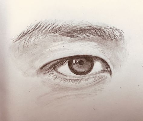 Man Eyes Drawing Sketch, City And Colour, Art Studio Organization, Comic Tutorial, Man Sketch, Eye Sketch, Asian Man, Face Sketch, Male Eyes