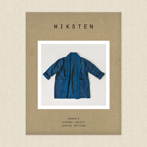 Kimono Jacket Sewing Pattern by Wiksten at Hawthorne Supply Co Kimono Jacket Sewing Pattern, Wiksten Haori, Haori Pattern, Kimono Jacket Pattern, Jacket Sewing Pattern, Jacket Sewing, Dress Sewing Tutorials, Sewing Pattern Shop, Jacket Pattern Sewing