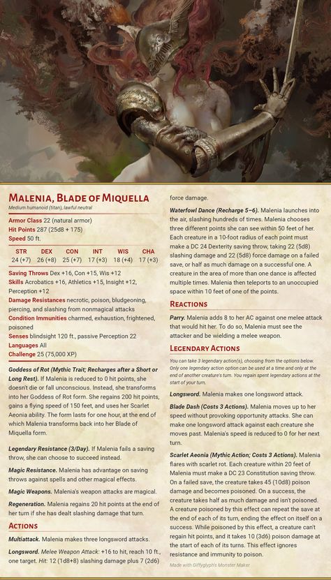 Dnd Bosses Homebrew, Elden Ring Dnd Stats, Cr 30 5e, Dnd Bbeg Stat Block, Bbeg Ideas Dnd, Dnd Elden Ring, Elden Ring Dnd Homebrew, Dnd Evil Wizard, Dnd Enemy Sheet