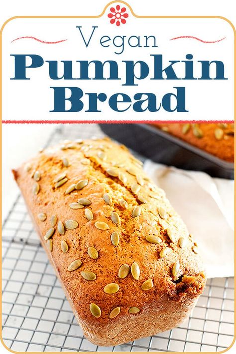 The Copycat Starbucks Pumpkin Bread I Daydream About Vegan Pumpkin Bread, Healthy Pumpkin Bread, Nutritional Yeast Recipes, Bread Alternatives, Healthy Treat, Pumpkin Bread Recipe, Vegan Bread, Healthy Pumpkin, Vegan Pumpkin