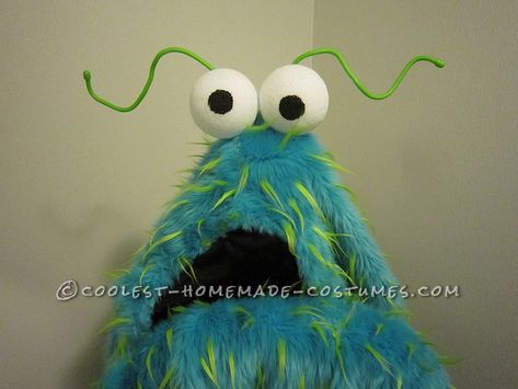 Yip Yip Costume Tutorial, Monster Costume Diy, Yip Yip Costume, Monsters Inc Costume, Monster Costume, Easy Diy Costumes, Yip Yip, Monster Costumes, Homemade Halloween Costumes