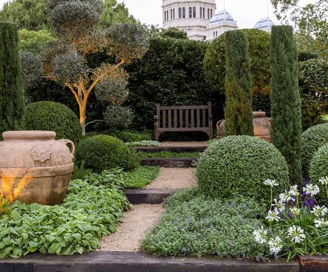 6 award-winning garden designs to recreate at home French Garden Design, Formal Garden Design, Courtyard Gardens Design, European Garden, Garden Makeover, Classic Garden, Mediterranean Garden, Formal Gardens, Garden Show