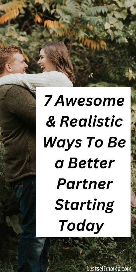 These tips are all about how to be a better partner. And being a better partner will without a doubt help your relationship grow and thrive. See how these ideas can help you become a better partner and build the best relationship possible starting today. #howtobeabetterpartner #marriage #marriagehelp #marriagetips #marriageadvice #relationships #buildabetterrelationship How To Be Better For Your Partner, Being A Better Partner Relationships, How To Be A Good Partner Relationships, How To Be A Better Communicator In A Relationship, How To Love Your Partner Better, How To Have A Better Relationship, How To Show Your Partner You Love Them, How To Make Your Relationship Better, Being A Better Partner