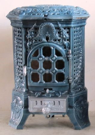 French Stove, Antique Wood Stove, French Tile, Art Deco Fireplace, Fireplace Fender, Wood Burners, Stoves For Sale, French Fireplace, Old Stove