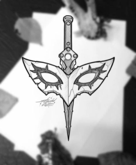 Persona 5 Mask Tattoo, Persona 5 Tattoo Ideas, Persona Tattoo Ideas, Joker Mask Tattoo, Persona 5 Drawing, Persona 5 Joker Mask, Persona 5 Tattoo, Persona Tattoo, Persona 5 Mask