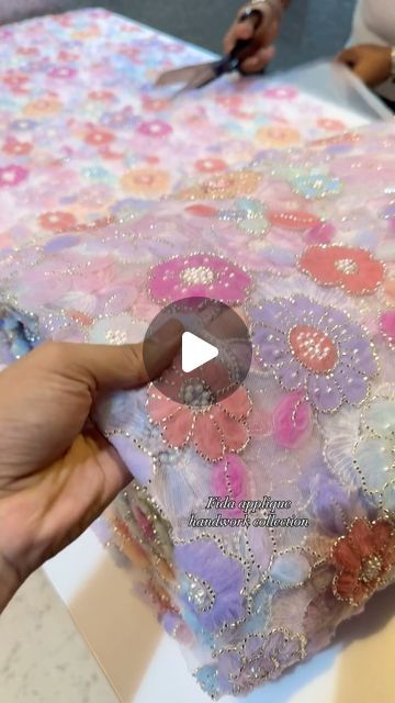 FOREVERSILKS INDIAN FABRIC STORE on Instagram: "Fida Applique handwork ✨🌸🥰🥺 
very beautiful handwork net for making dresses and gowns.👗 
To place your order visit our Website (🔍FIDA) or Dm for direct link of the product or Simply place order on mentioned WhatsApp Numbers given Below 👇 . 
Tag us @foreversilks @fabricforever to get featured on our page 
. . . . For product related queries or orders kindly DM or WhatsApp on 9891096252 / 8130536765 📩 
#applique #fabric #luxuryfabrics #embroidery #fabricstore #embroiderydesign #promdresses #londonfashion #blouseidea" Net Fabric Gown Designs, Embroidery Fabric Indian, Net Fabric Dress Design, Net Gown Designs, Indian Embroidery Designs, Making Dresses, Draping Fashion, Applique Fabric, Handwork Embroidery Design