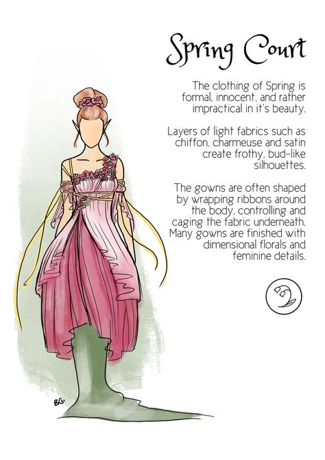 Spring Court Fashion, Court Fashion, Spring Court, Lady Midnight, Feyre And Rhysand, Court Dresses, Sarah J Maas Books, A Court Of Mist And Fury, Sum Up