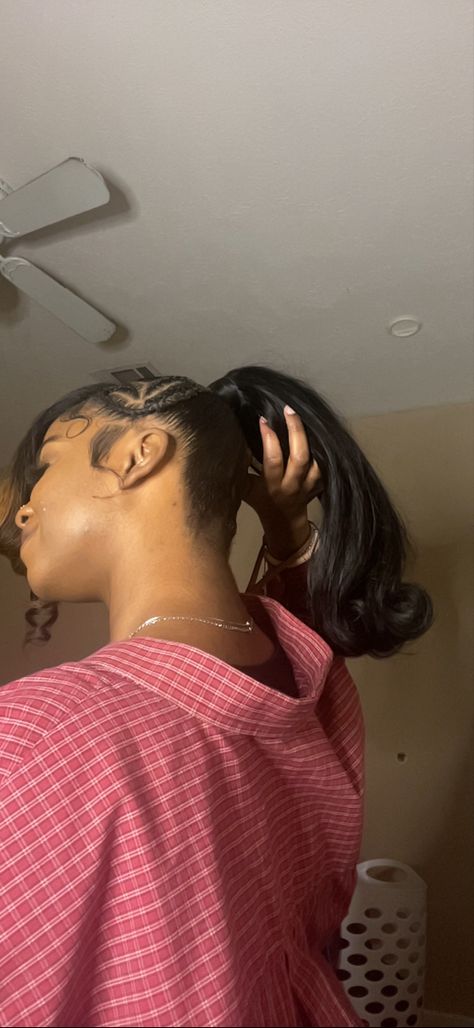 black girl 
ponytail 
heart
braided hairstyles
slick pony Slick Barbie Ponytail, Ponytail Straight, Barbie Ponytail, Hairstyle Ideas, Hair Inspo, Style Me, Dreadlocks, Hairstyles, Tea